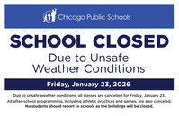 School Closed Friday, January 23, 2026